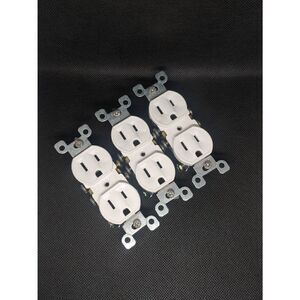 Set of 3 Leviton 5320-WCP 15A 125V Duplex Receptacle